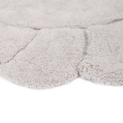 Tapis chambre enfant coton lavable rond finition "pétales" GABRIELLE - Sueños de Cigueña