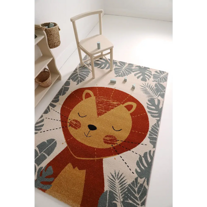 Tapis chambre enfant lion ICHIRO M - Sueños de Cigueña