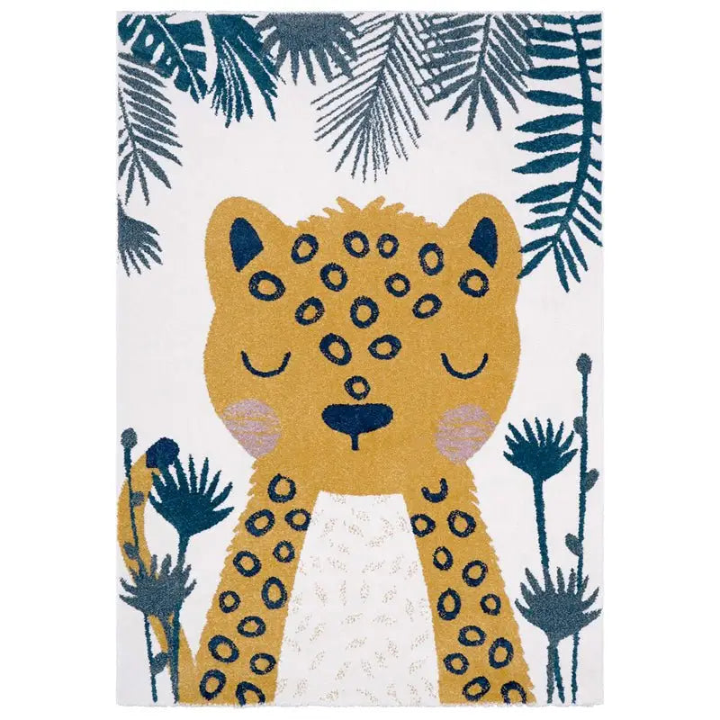 Tapis chambre enfant léopard SÖREN - Sueños de Cigueña