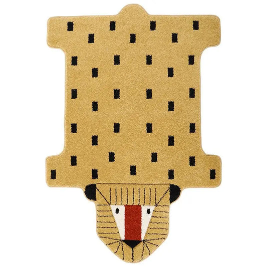 Tapis chambre enfant forme lion LOTTAH - Sueños de Cigueña