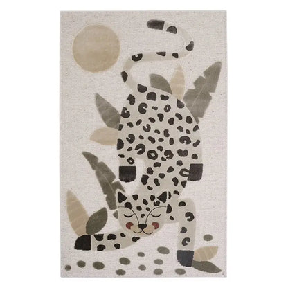 Tapis chambre enfant LITTLE JAGUAR IVOIRE - Sueños de Cigueña