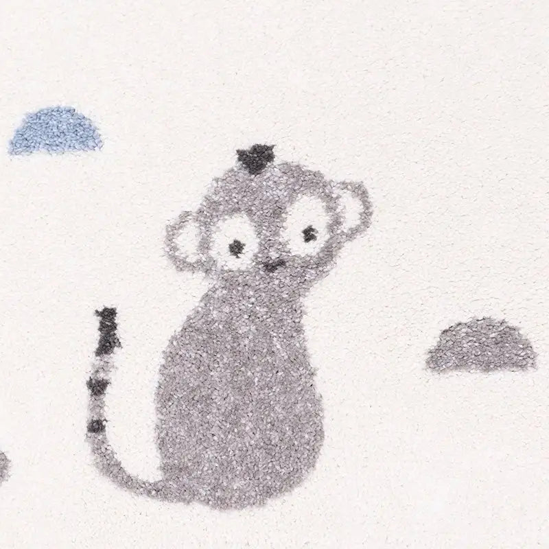 Tapis chambre enfant petit singes LITTLE WILD MONKEY MIEL M - Sueños de Cigueña