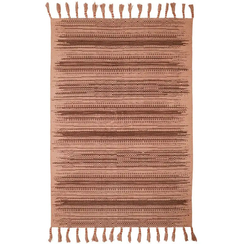 Tapis coton imprimé style bohème LOOMY - Sueños de Cigueña