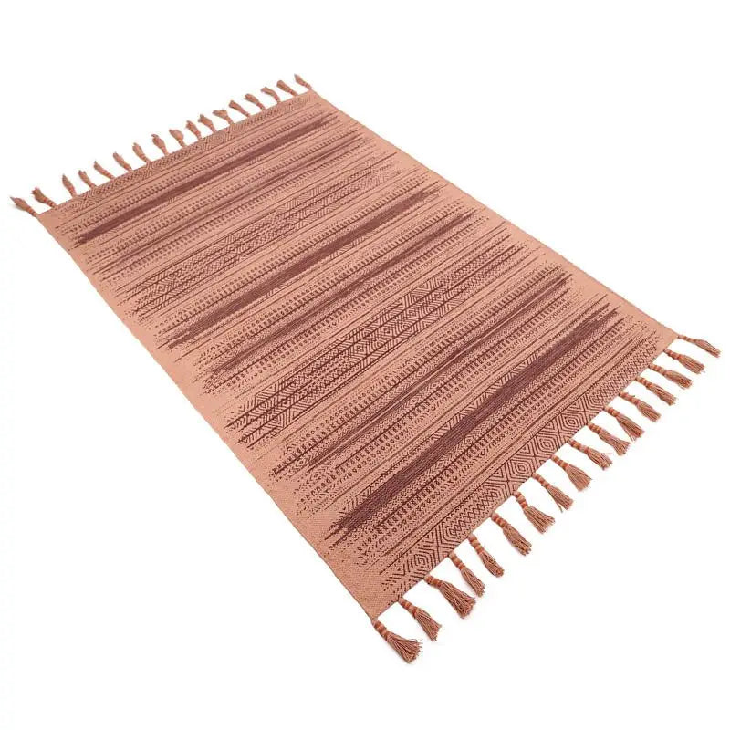 Tapis coton imprimé style bohème LOOMY - Sueños de Cigueña