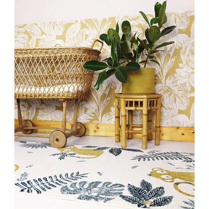 Alfombra Infantil MONKEY PARADISE MIEL - Sueños de Cigueña