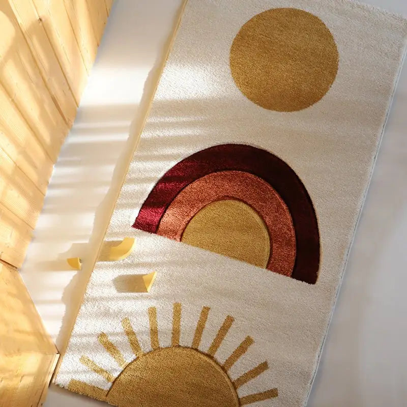 Tapis chambre enfant arc en ciel NICEDAY - Sueños de Cigueña