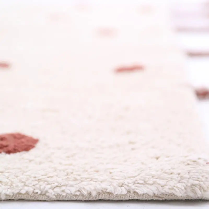 Alfombra Infantil NÜMI AMBRE con lunares - Sueños de Cigueña