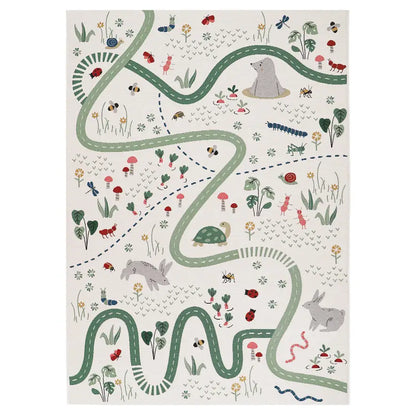 Alfombra Infantil PLAYRUG GARDEN LIFE 123x80 - Sueños de Cigueña 