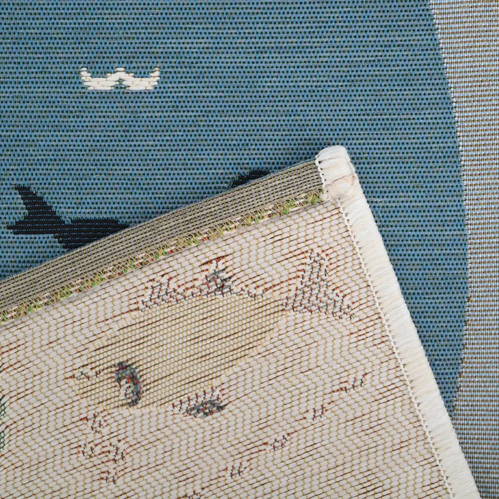 Alfombra Infantil PLAYRUG LITTLE DEEP BLUE 123x80 - Sueños de Cigueña 