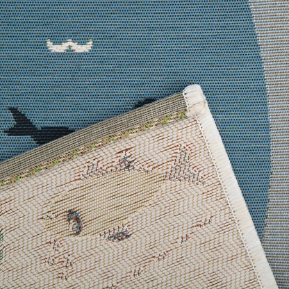 Alfombra Infantil PLAYRUG LITTLE DEEP BLUE 123x80 - Sueños de Cigueña 