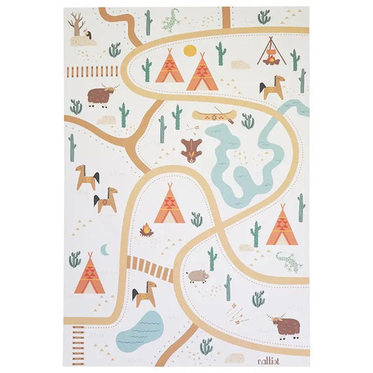 Tapis de jeu vinyle recyclable SUPER WESTERN - Sueños de Cigueña