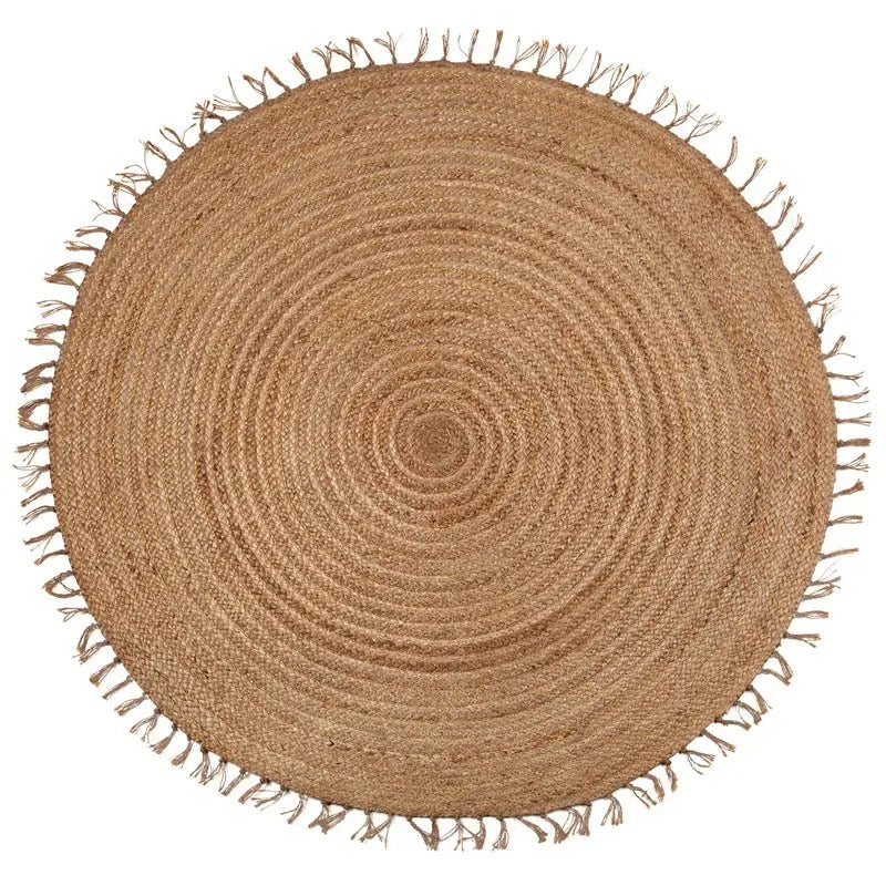 ABHA Alfombra redonda de Yute 140cm - Sueños de Cigueña