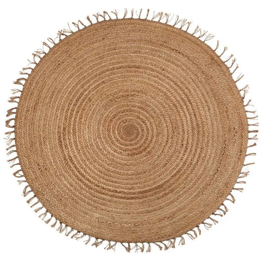 ABHA Alfombra redonda de Yute 140cm - Sueños de Cigueña