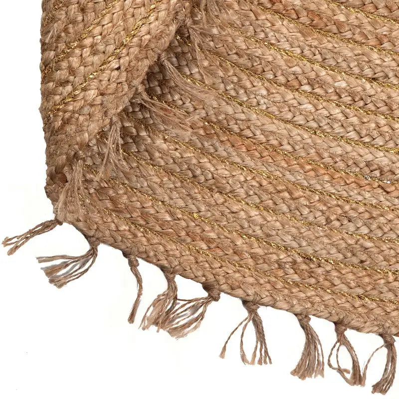 ABHA Alfombra redonda de Yute 140cm - Sueños de Cigueña