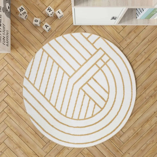 Tapis rond géométrique LUISA M - Sueños de Cigueña
