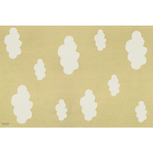 Alfombra Vinilica 120x160 Mod. CLOUDS - MOSTAZA - Alfombra