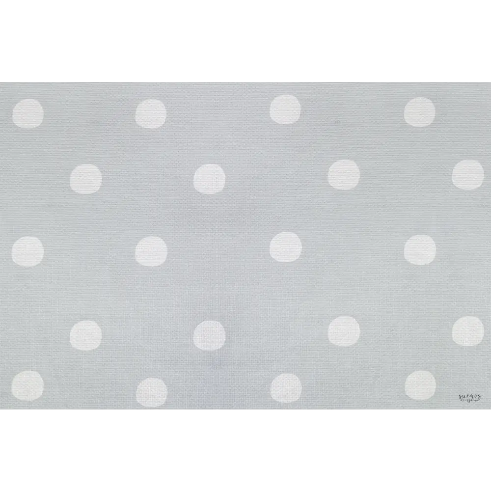 Alfombra Vinilica 120x160 Mod. DOTS - AZUL GRIS - Alfombra