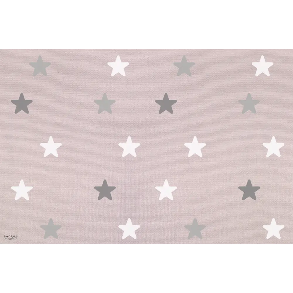 Alfombra Vinilica 120x160 Mod. STARS - ROSA - Alfombra