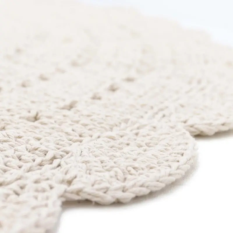 ALMA ECRU L tapis enfant crochet - Sueños de Cigueña