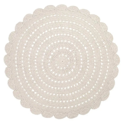 ALMA ECRU L tapis enfant crochet - Sueños de Cigueña