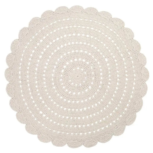 ALMA ECRU L tapis enfant crochet - Sueños de Cigueña