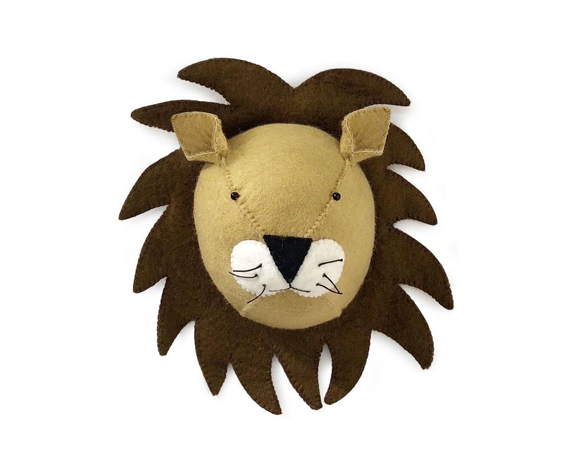 Cabeza decorativa animal - LEON - Sueños de Cigueña 