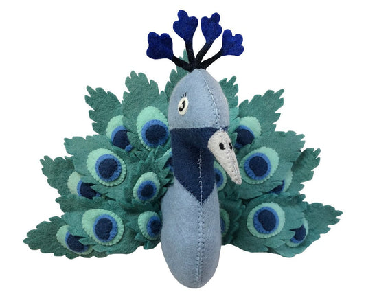Cabeza decorativa animal - PAVO REAL - Sueños de Cigueña 