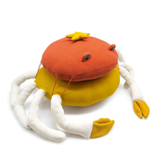 Cojín modular Puf grande cangrejo decorativo grande para niños - Coral - Sueños de Cigueña 