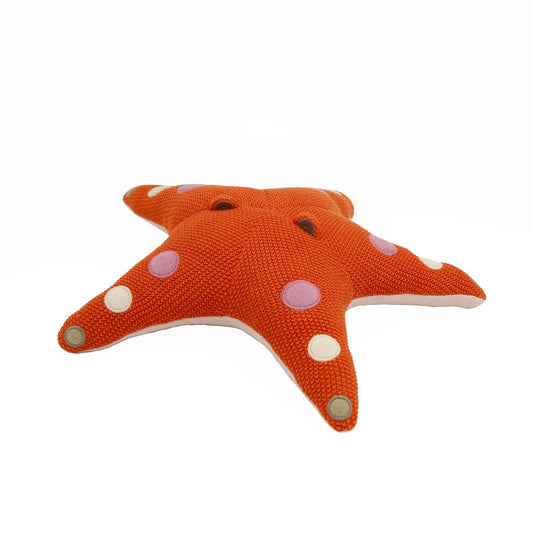Cojín Peluche Estrella de mar - teja - Sueños de Cigueña 