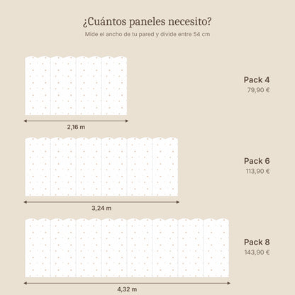 Cenefa de ondas Estrellas Sueños: packs de paneles