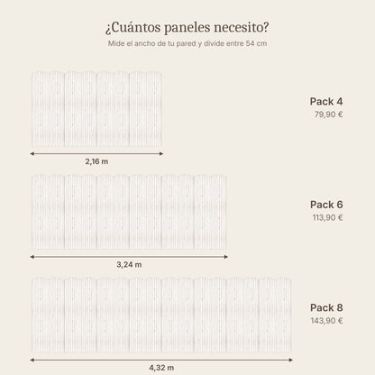 Cenefa de ondas Rayas y Estrellas acuarela: packs de paneles