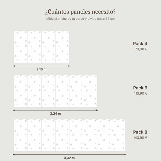 Cenefa de ondas Estrellas acuarela gris: packs de paneles