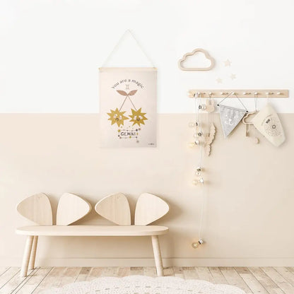 Déco murale chambre enfant zodiaque signe gémeaux LITTLE GEMINI - Sueños de Cigueña