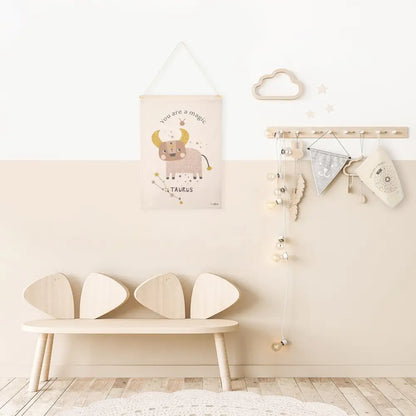 Déco murale chambre enfant zodiaque signe taureau LITTLE TAURUS - Sueños de Cigueña