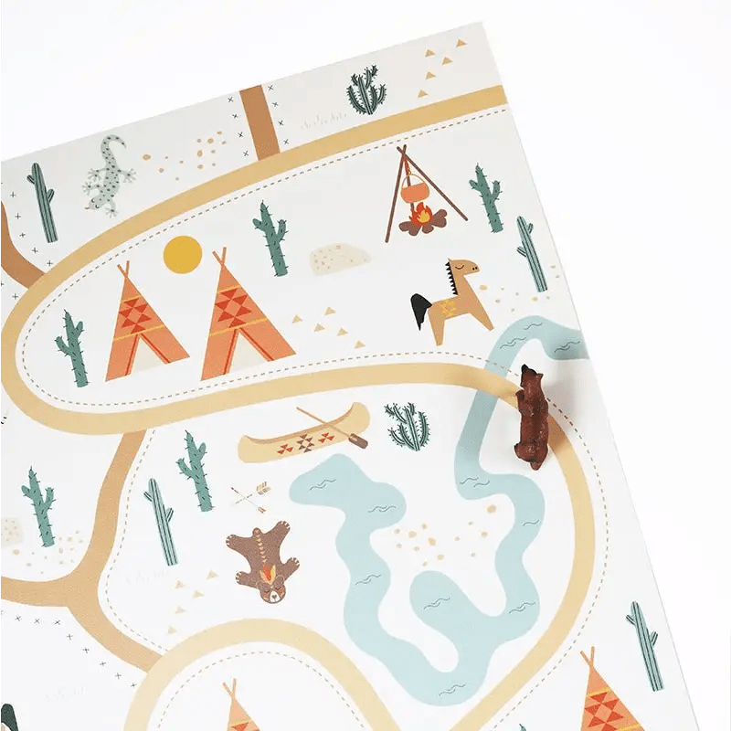 Alfombra infantil Vinílica reciclada SUPER WESTERN - Sueños de Cigueña