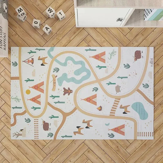 Alfombra infantil Vinílica reciclada SUPER WESTERN - Sueños de Cigueña