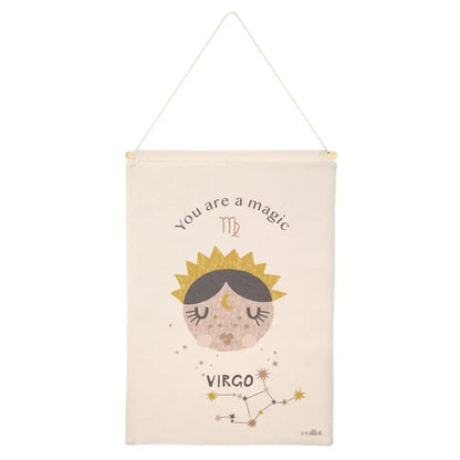 Mural habitación infantil zodíaco horóscopo LITTLE VIRGO - Sueños de Cigueña 