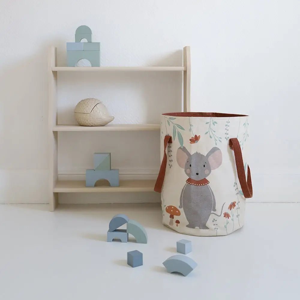 Cesta de almacenaje POLY para dormitorio infantil - Sueños de Cigueña 