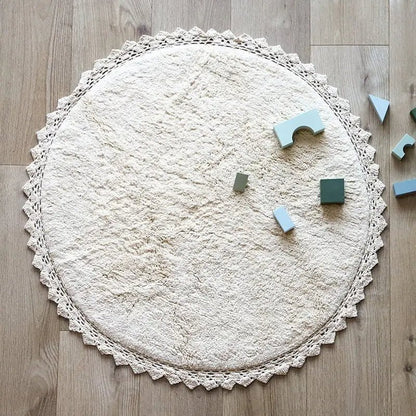 Alfombra Infantil 110 cm PERLA ECRU - Sueños de Cigueña 