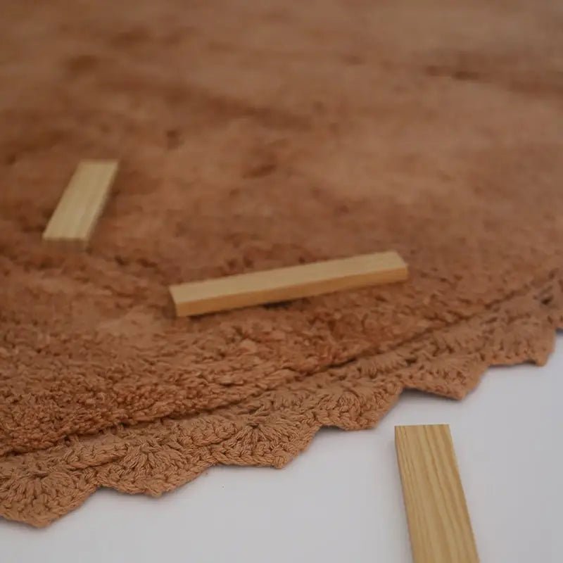 Alfombra Infantil 110 cm PERLA TOFFEE - Sueños de Cigueña 