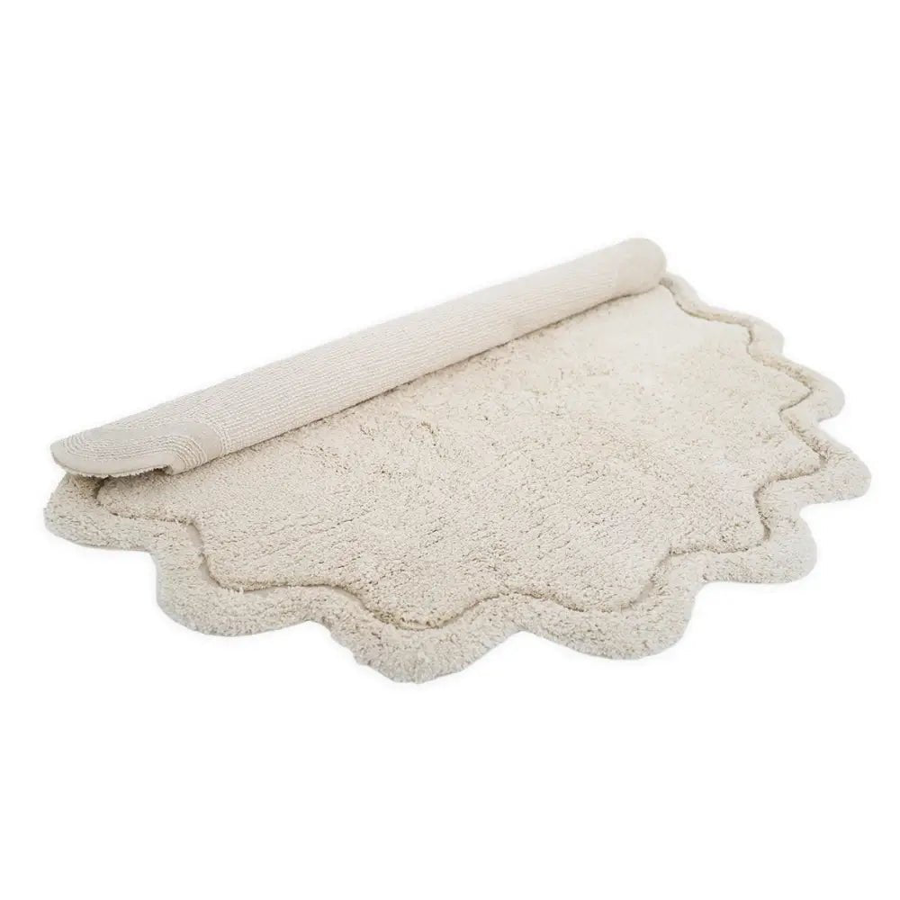 Alfombra Infantil 110 cm SWEET APRIL ECRU Algodón Lavable en lavadora - Sueños de Cigueña 