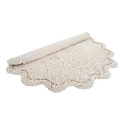 Alfombra Infantil 110 cm SWEET APRIL ECRU Algodón Lavable en lavadora - Sueños de Cigueña 