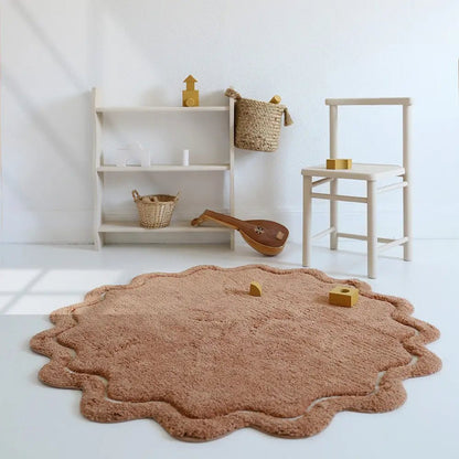 Alfombra Infantil 110 cm SWEET APRIL TOFFEE Algodón Lavable en lavadora - Sueños de Cigueña 