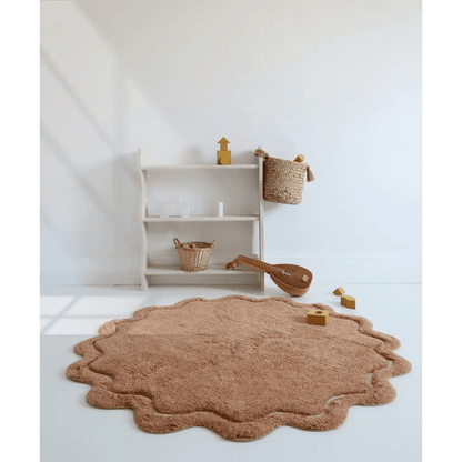 Alfombra Infantil 110 cm SWEET APRIL TOFFEE Algodón Lavable en lavadora - Sueños de Cigueña 