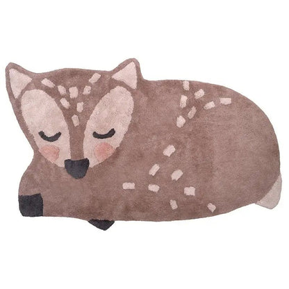 Alfombra Infantil 70x110 cm DEER Algodón Lavable en lavadora - Sueños de Cigueña 