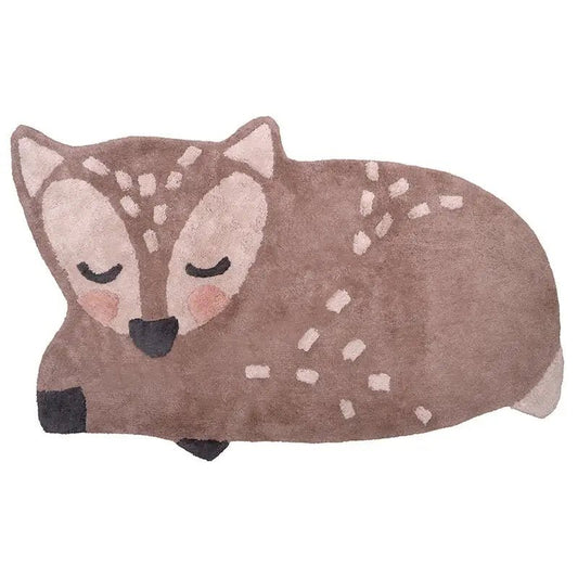Alfombra Infantil 70x110 cm DEER Algodón Lavable en lavadora - Sueños de Cigueña 
