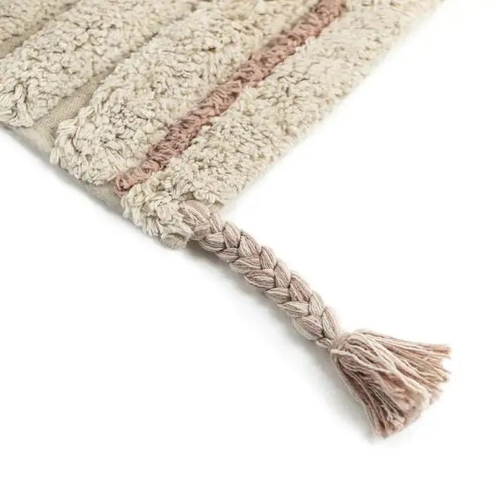 Alfombra Infantil DALIA NUDE Algodón Lavable en lavadora - Sueños de Cigueña