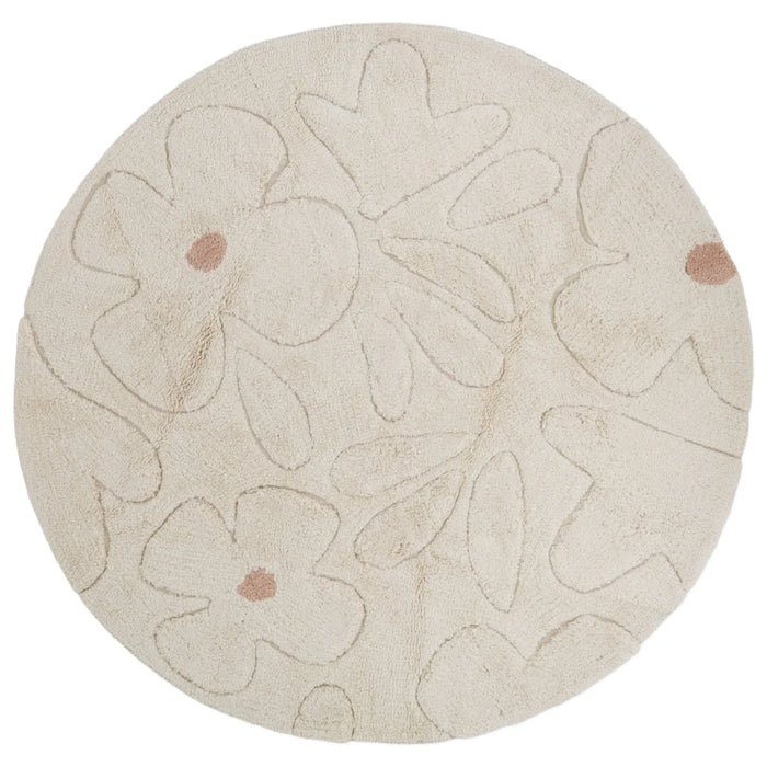 Alfombra infantil lavable | GENTLE FLORA Redonda