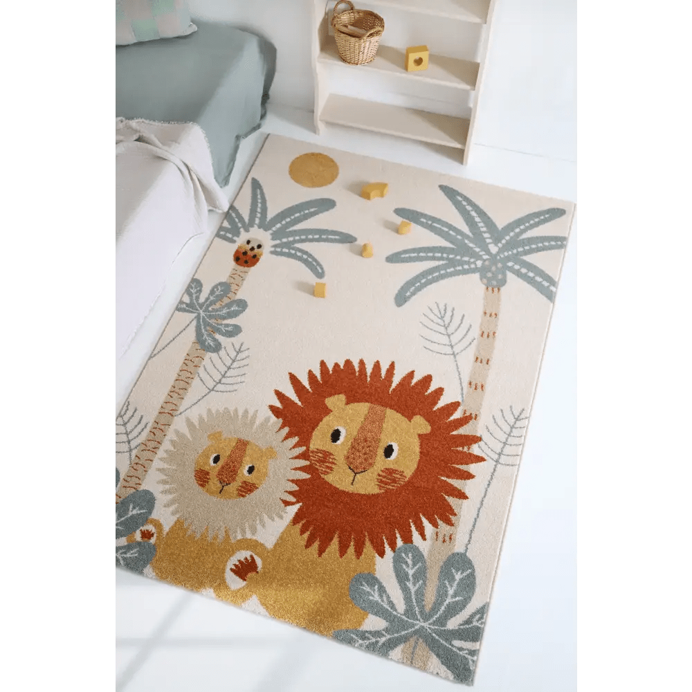 Alfombra infantil León MAMALOVE 120x170 - Sueños de Cigueña 