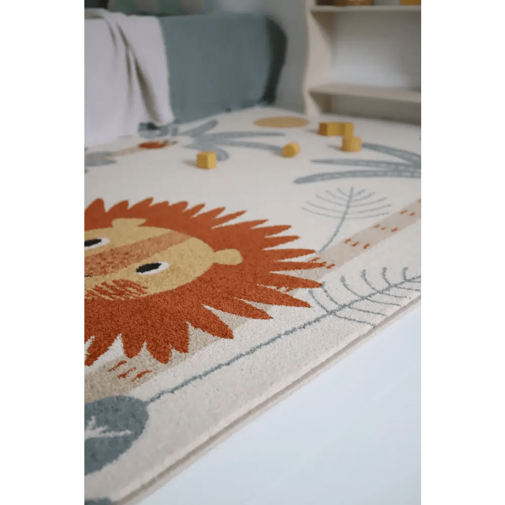 Alfombra infantil León MAMALOVE 120x170 - Sueños de Cigueña 
